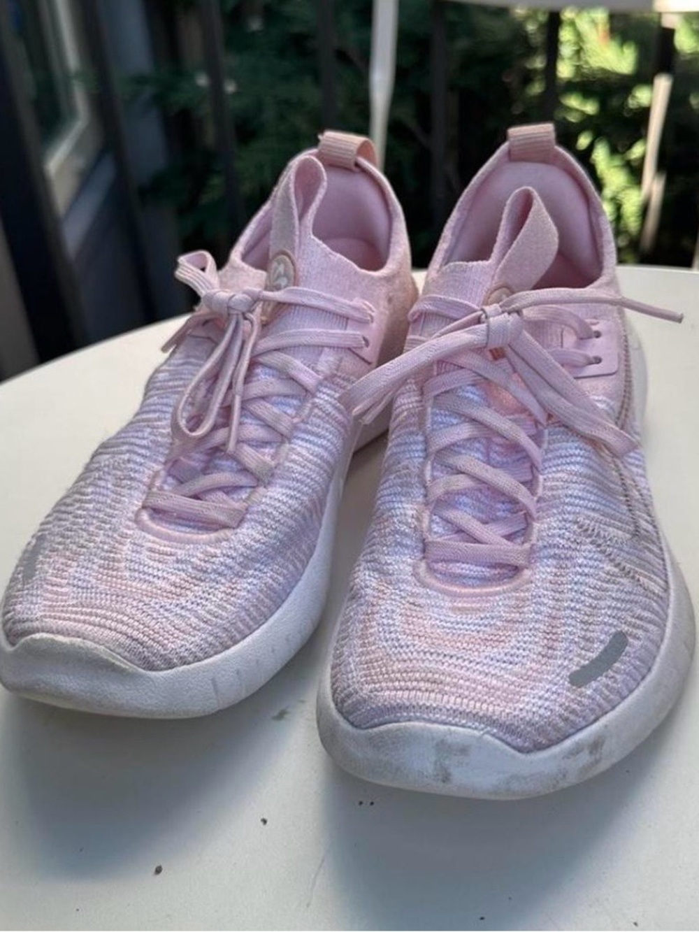 Nike Light Pink FlyKnit Women's Athletic Sneakers - Size 6